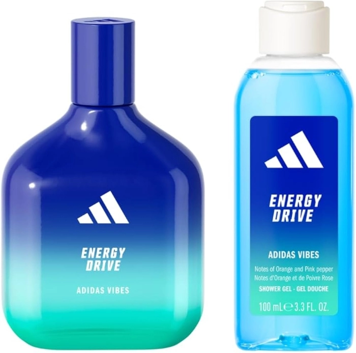 Set Adidas Vibes Energy Drive 100ml + Shower Gel 100ml