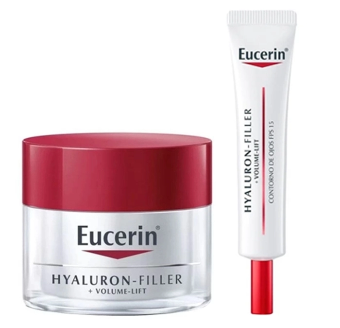 Set Hyaluron-Filler + Volume-Lift Día FPS15 50ml + Contorno de ojos 15ml