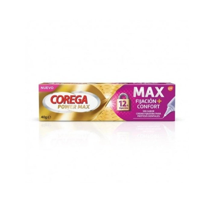 Corega max fijacion + confort 1 tubo 40 g sin sabor Corega max fijacion + confort 1 tubo 40 g sin sabor