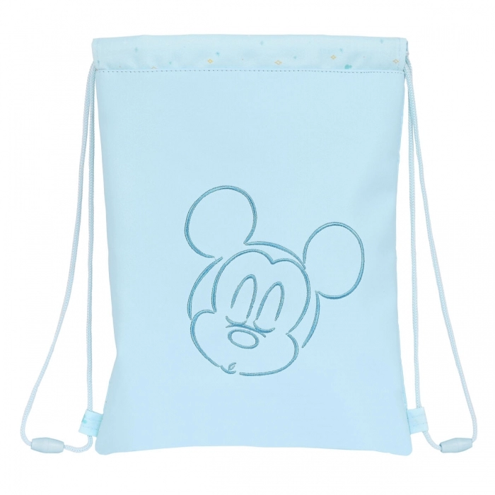 Bolsa Mochila con Cuerdas Mickey Mouse Clubhouse Azul claro (26 x 34 x 1 cm)