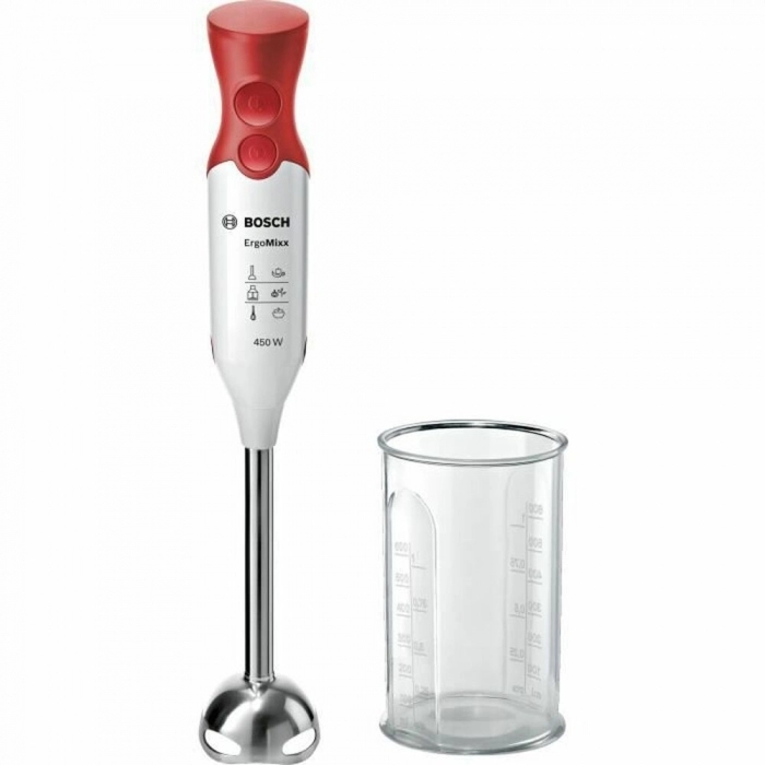 Batidora de Mano BOSCH Hand blender 600 ml Rojo Blanco 450 W