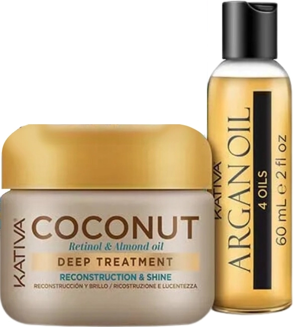 Set Coconut Deep Treatment 150ml + Argan Oil 60ml