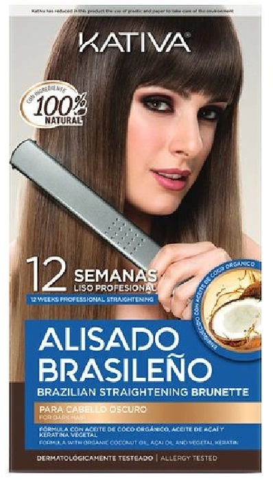 Alisado Brasileño Keratina Vegetal Para Cabello Oscuro