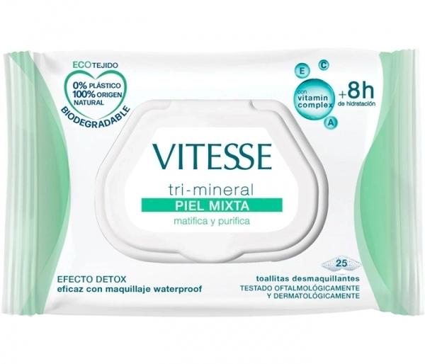 Toallitas Desmaquillantes Tri-Mineral Piel Mixta