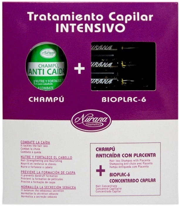 Tratamiento Capilar Intensivo Champú 250ml + Ampollas Biopalc 6x10ml