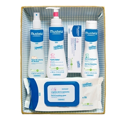 Set Mustela Canastilla Bebé Azul Set Mustela Canastilla Bebé Azul