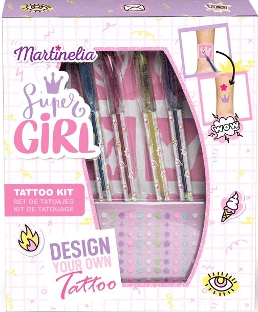 Super Girl Body Art Tattoo Kit