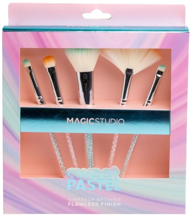 Sweet Pastel 5 Makeup Brushes