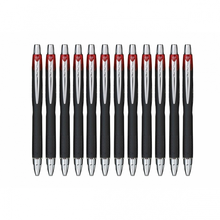 Bolígrafo de tinta líquida Uni-Ball Rollerball Jetstream SXN-210 Rojo 12 Unidade