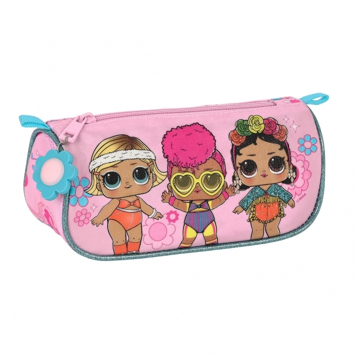 Estuche Escolar LOL Surprise! Glow girl Rosa (20 x 8.5 x 8 cm)