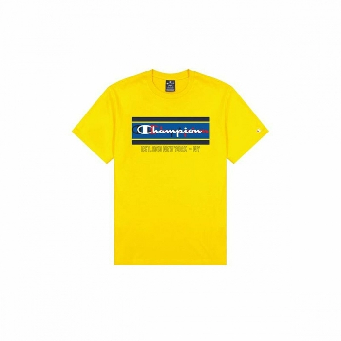 Camiseta Champion Crewneck Amarillo Camiseta Champion Crewneck Amarillo
