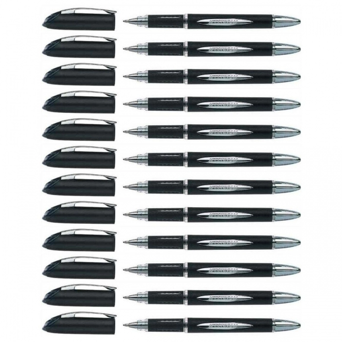 Bolígrafo de tinta líquida Uni-Ball Rollerball Jestsream SX-210 Negro 12 Unidade