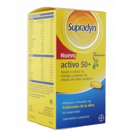 Supradyn activo 50+ antioxidantes 90 comprimidos Supradyn activo 50+ antioxidantes 90 comprimidos