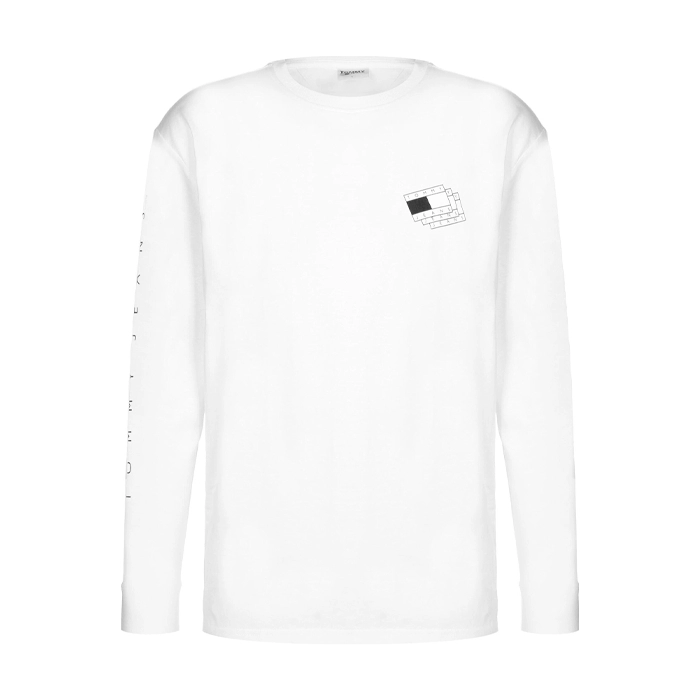 Camiseta Layered Flag Graphic Blanca Camiseta Layered Flag Graphic Blanca