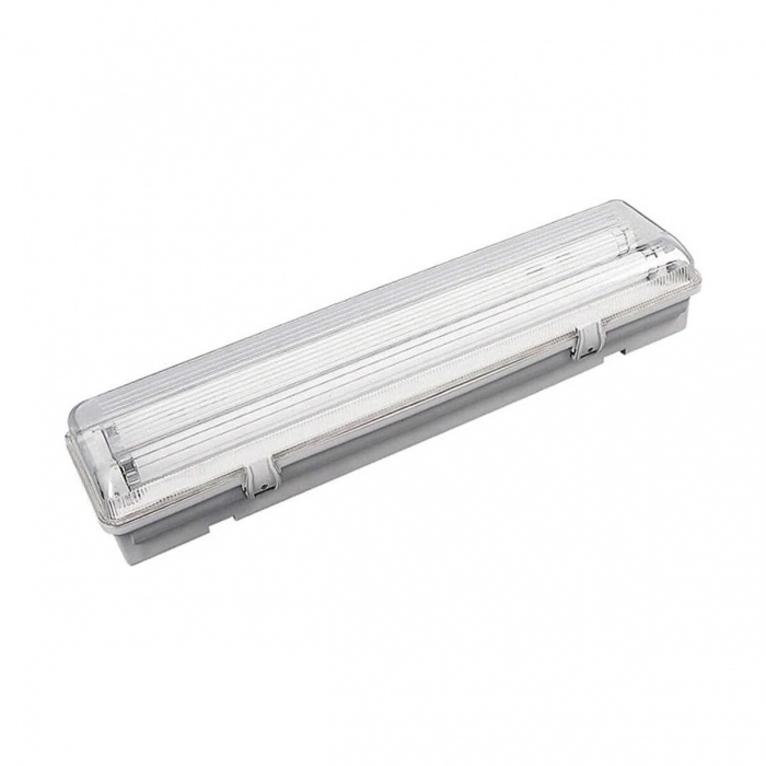 Pantalla Estanca LED EDM Gris 2 x 9 W