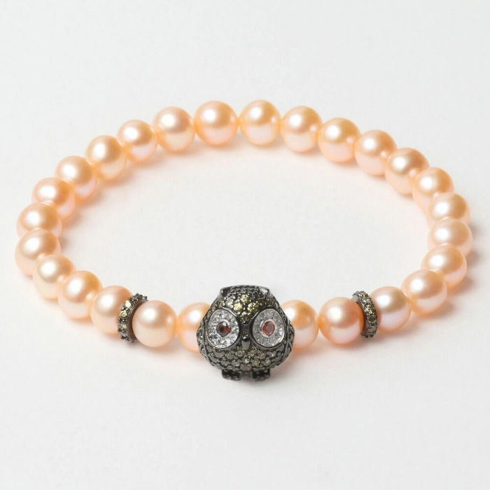 Pulsera Mujer Lancaster JLA-BR-OWL-3-PE Naranja Verde Plata de ley 16 mm Pulsera Mujer Lancaster JLA-BR-OWL-3-PE Naranja Verde Plata de ley 16 mm