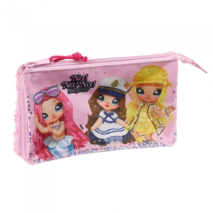 Portatodo Triple Na!Na!Na! Surprise Sparkles Rosa (22 x 12 x 3 cm)