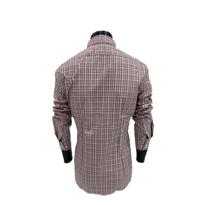 Camisa a Cuadros Rojos Slim Fit Camisa a Cuadros Rojos Slim Fit