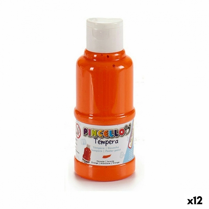 Témperas Naranja (120 ml) (12 Unidades)