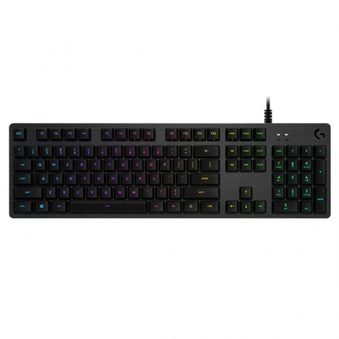 Teclado Logitech Lightsync G512 USB Negro Gaming Iluminación RGB AZERTY