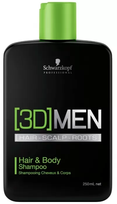 3D Men [Hair-Scalp-Roots] Hair & Body Shampoo
