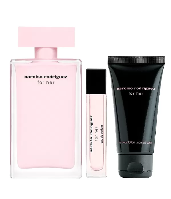 Set Narciso Rodriguez For Her 100ml + 10ml + Body Lotion 50ml