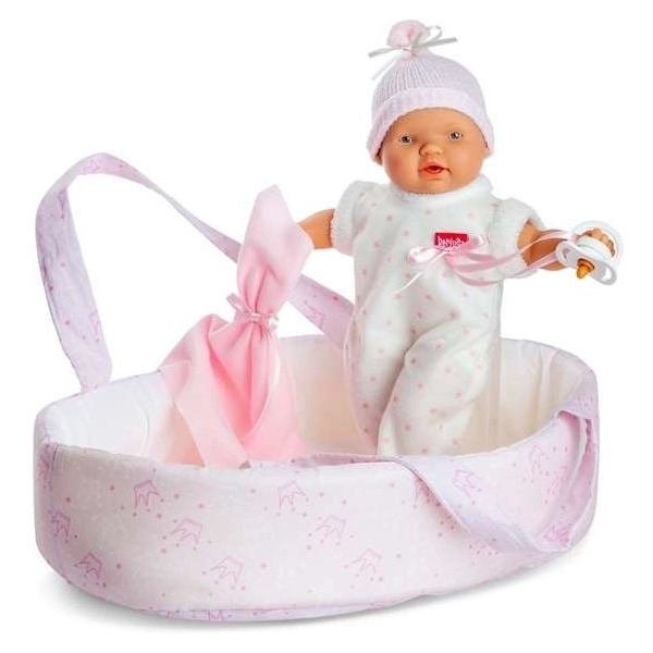 Muñeco Bebé Berjuan Canasta Rosa (28 cm)