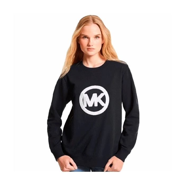 Sudadera Logo Charm Cotton Terry Black Sudadera Logo Charm Cotton Terry Black