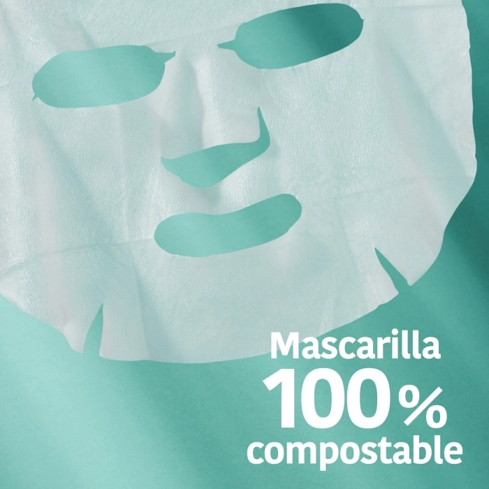 Mascarilla Facial Detox e Hidratante Carbón+Ácido Hialurónico