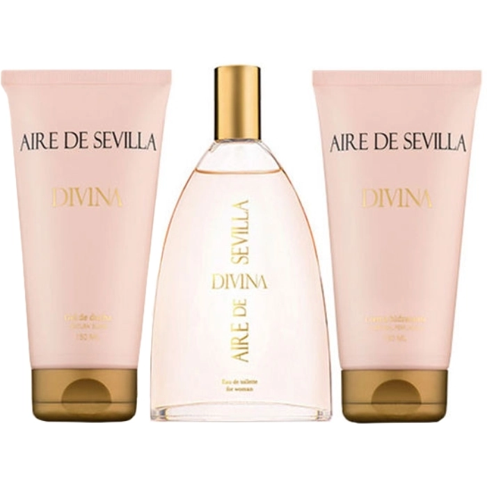 Set Aire de Sevilla Divina 150ml + Gel de Ducha 150ml + Body Milk 150ml