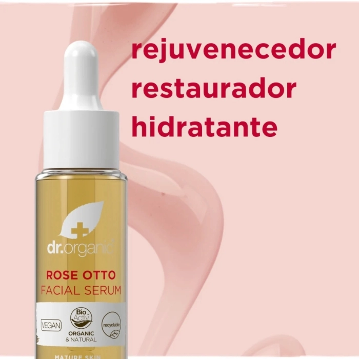 Serum Facial De Extracto Orgánico de Rosa