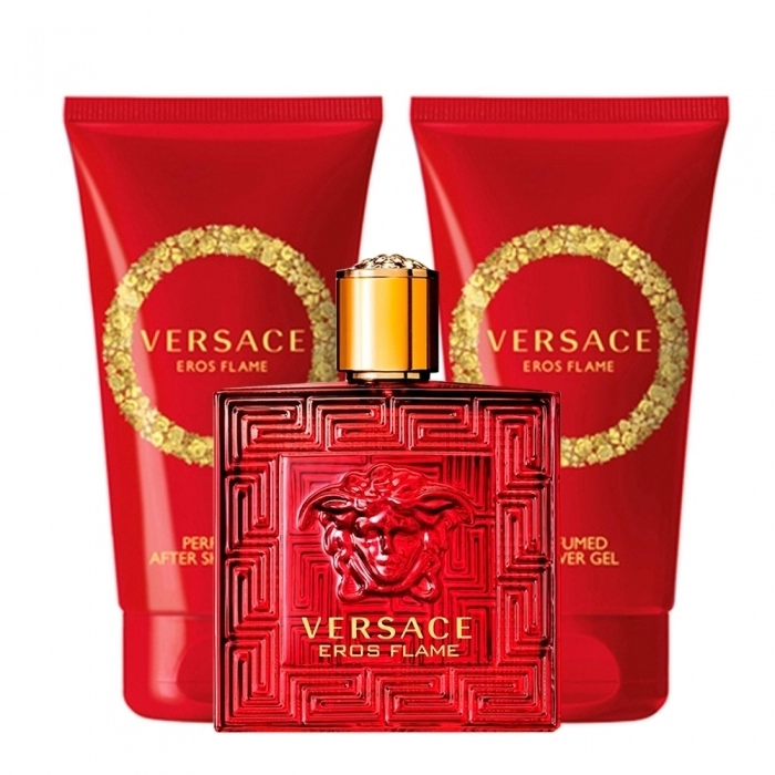 Set Eros Flame 50ml + Perfumed Shower Gel 50ml + After Shave 50ml Set Eros Flame 50ml + Perfumed Shower Gel 50ml + After Shave 50ml