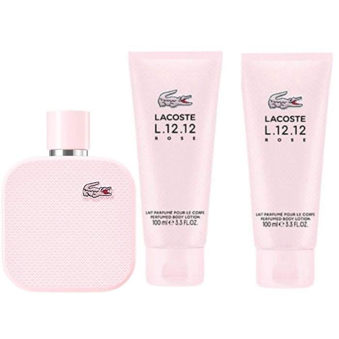 Set L.12.12 Rose 100ml + Body Lotion 2x100ml