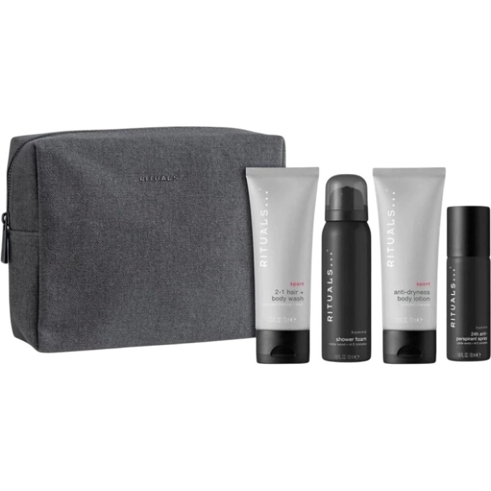 Set Rituals Homme Sport Foaming Shower Gel 50ml + 3 Productos + Neceser