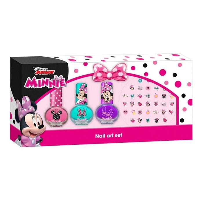 Set de Minnie Esmaltes de uñas 3uds + Pegatinas Set de Minnie Esmaltes de uñas 3uds + Pegatinas