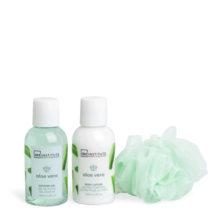 Set Aloe Vera Body Lotion 100ml + Aloe Vera Shower Gel 100ml + Neceser Set Aloe Vera Body Lotion 100ml + Aloe Vera Shower Gel 100ml + Neceser