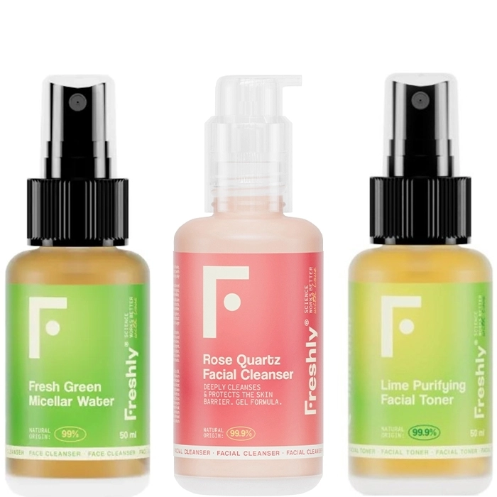 Set Mini Cleanser Trio Rose Quartz 50ml + Fresh Green 50ml + Lime Purifying 50ml