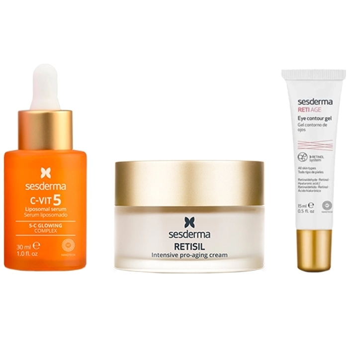 Set Antiedad Sérum 30ml + Crema 50ml + Contorno de ojos 15ml