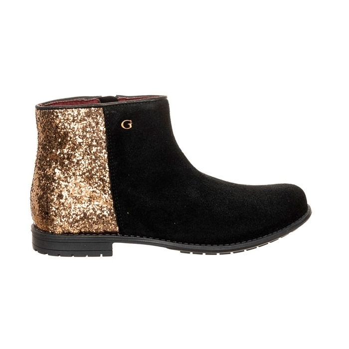 Bota de Ante Negro - Oro Bota de Ante Negro - Oro