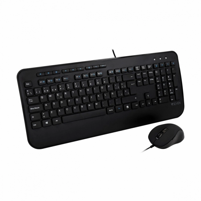 Teclado y Ratón V7 CKU300ES Español QWERTY