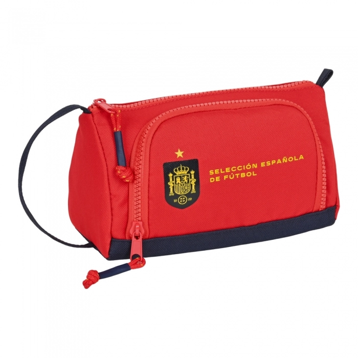 Estuche Escolar RFEF Rojo Azul (20 x 11 x 8.5 cm) (32 Piezas)