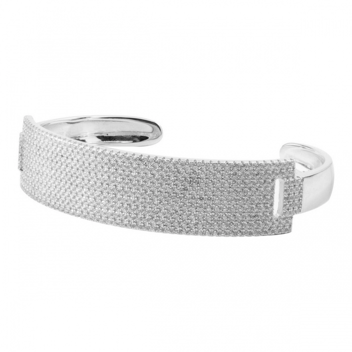 Pulsera Mujer Sif Jakobs BG0097-CZ Gris Plata de ley (16 cm)