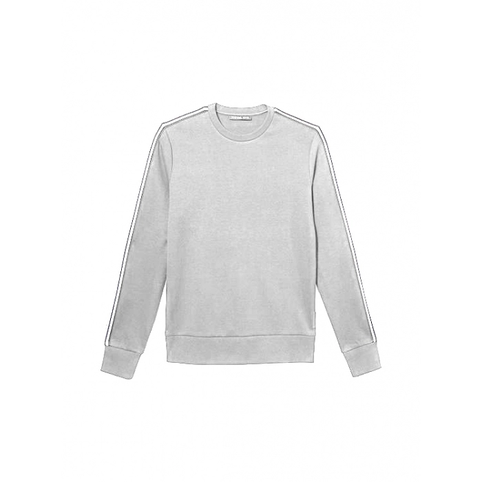 Suéter con Ribete del Logo Gris Suéter con Ribete del Logo Gris