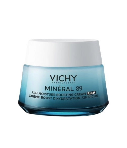 Vichy mineral 89 crema boost de hidratación rica 50 ml