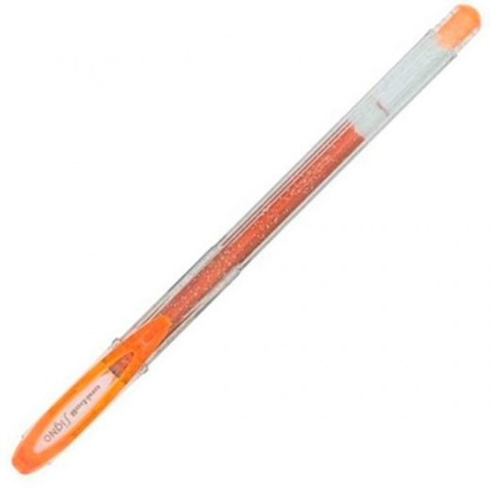 Bolígrafo de tinta líquida Uni-Ball Sparkling UM-120SP Naranja 12 Unidades