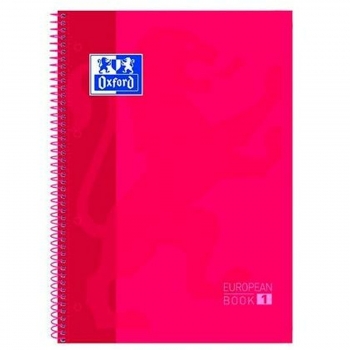 Cuaderno Oxford European Book Rojo A4 5 Unidades