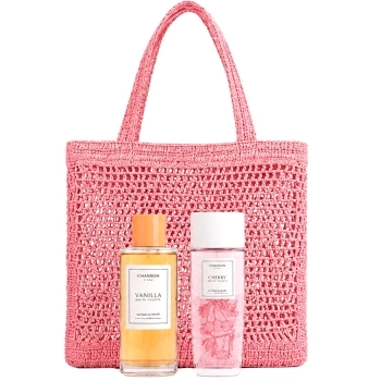 Set Les Eaux Du Monde Vanilla 100ml + Cherry Body Mist 75ml + Bolsa