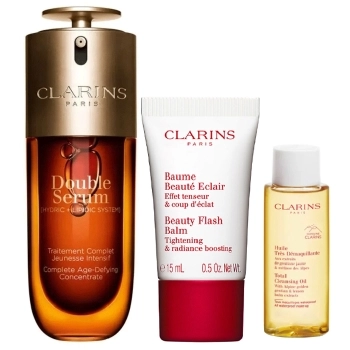 Set Double Serum 50ml + Baume Beauté Eclair 15ml + Huile Très Démaquillante 10ml