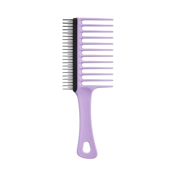 Wide Tooth Comb Lilac Black
