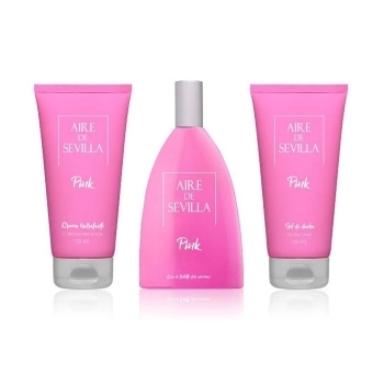 Set Aire de Sevilla Pink 150ml + Gel de Ducha 150ml + Body Milk 150ml